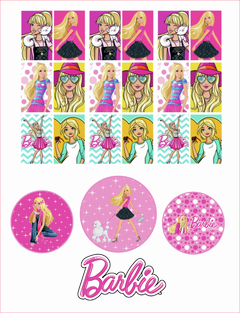 Kit Imprimible Barbie | Cumpleaños | Pdf | Digital | Sticker | Poster - FANATIKITS