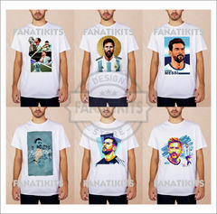 Plantillas Para Sublimar Remeras 45 Diseños Messi Argentina - tienda online