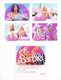 Kit Imprimible Barbie La Película | Cumpleaños | Editable | Pdf | Power Point - FANATIKITS