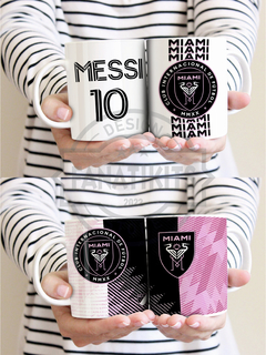 Imagen de PACK 20 Plantillas para sublimar TAZAS - MESSI INTER MIAMI 2023 -