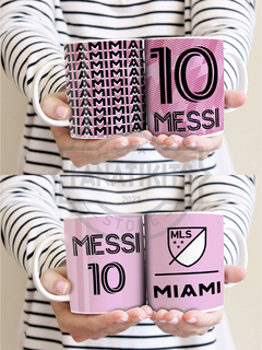 PACK 20 Plantillas para sublimar TAZAS - MESSI INTER MIAMI 2023 - en internet