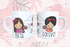 Día Del Amigo Pack 10 Plantillas Sublimar Tazas Kawaii - tienda online