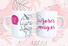 Día Del Amigo Pack 10 Plantillas Sublimar Tazas Kawaii en internet