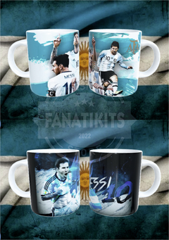 Messi Argentina 20 Plantillas Sublimar Tazas Mundial Qatar - comprar online