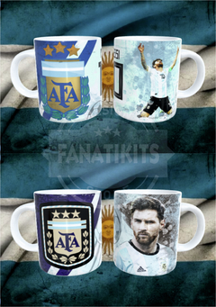 Messi Argentina 20 Plantillas Sublimar Tazas Mundial Qatar - FANATIKITS