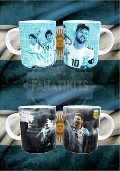 Messi Argentina 20 Plantillas Sublimar Tazas Mundial Qatar - tienda online