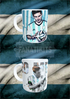 Messi Argentina 20 Plantillas Sublimar Tazas Mundial Qatar - comprar online