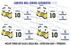 Moldería Camiseta Fútbol Suplente Boca Juniors - comprar online