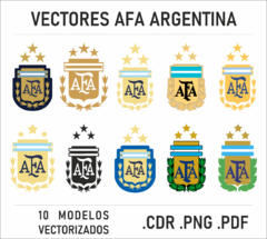 Vectores Afa Argentina | 10 Diseños | Sublimación Dtf Pdf Png