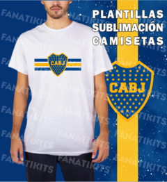 Boca Juniors 15 Plantillas Formato PNG Para Sublimar Remeras | Incluye Mockup