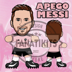 Messi Muñeco Apego Inter Miami Plantillas Sublimar Png Pdf