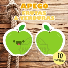 Plantillas Muñecos De Apego Set Frutas Y Verduras Mockup Png