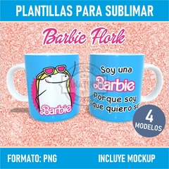 Plantillas Barbie Flork Para Sublimar Tazas Png Mockup