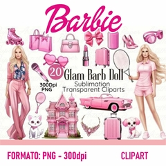 Barbie Pack Clipart Png Kit Imprimible Imágenes Sticker Glam