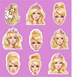 Barbie Pack 13 Stickers | Kit Imprimible | Png Pdf | Alta Calidad |