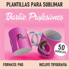 Plantillas Barbie Para Sublimar Tazas 50 Modelos Png