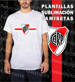 River Plate 15 Plantillas Formato PNG Para Sublimar Remeras | Incluye Mockup