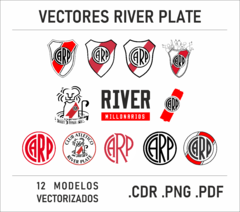 Vectores River Plate | 12 Diseños | Sublimación Dtf Cdr Pdf Png