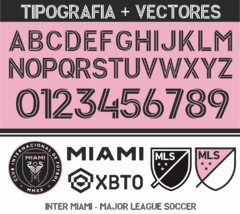 TIPOGRAFIA Inter Miami + VECTORES LOGOS Messi