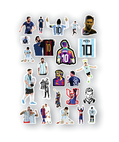 Messi Pack 90 Stickers Kit Imprimible Futbol Calcos Pdf - comprar online