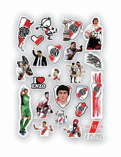 River Plate Pack 23 Stickers Kit Imprimible Digital Pdf Png