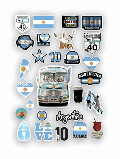 Messi Argentina Pack 27 Sticker Kit Imprimible Futbol Calcos