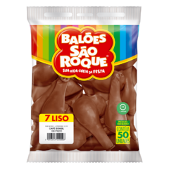 BALÕES SÃO ROQUE CAFÉ BRASIL LISO 7 POLEGADAS PC 50 UNIDADES #106176250