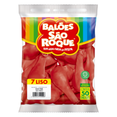 BALÕES SÃO ROQUE NEW PINK LISO 7 POLEGADAS PC 50 UNIDADES #106176850