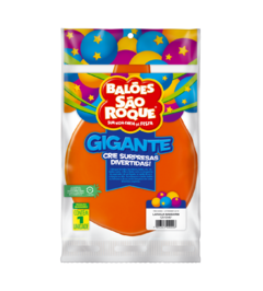 BALÕES SÃO ROQUE LARANJA MANDARIM GIGANTE LISO 25 POLEGADAS PC 01 UNIDADE #125105401