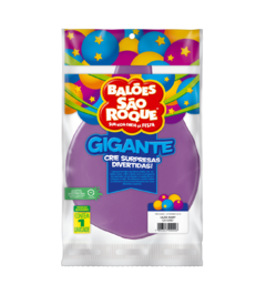 BALÕES SÃO ROQUE LILAS BABY GIGANTE LISO 25 POLEGADAS PC 01 UNIDADE #125106601