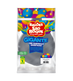 BALÕES SÃO ROQUE PRATA GIGANTE CINTILANTE 25 POLEGADAS PC 01 UNIDADE #125111301