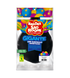 BALÕES SÃO ROQUE PRETO EBANO GIGANTE LISO 25 POLEGADAS PC 01 UNIDADE #125106001