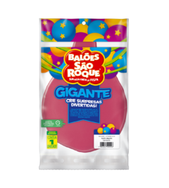 BALÕES SÃO ROQUE ROSA TUTTI FRUTTI GIGANTE LISO 25 POLEGADAS PC 01 UNIDADE #125105701