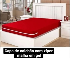 CAPA PRA COLCHÃO CASAL EM MALHA GEL, 100% POLYESTER, CÓDIGO: 21 - DESCONTO DE 10% NO PIX - enxovaisribeiraorp.