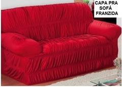 CAPA PRA SOFÁ FRANZIDA, 2 E 3 LUGARES, CORES VARIADAS -PROTEGE O SOFÁ E DECORA O AMBIENTE- DESCONTO DE 10% NO PIX - comprar online