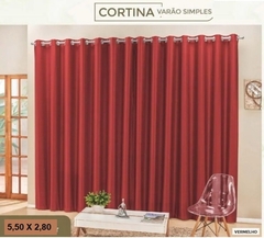 CORTINA VERMELHA, 5,50M X 2,80M, CÓDIGO: 7231 - DESCONTO DE 10% NO PIX