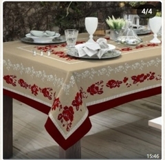 TOALHA DE MESA LINHÃO ESTAMPAS VARIADAS 100% POLYESTER CÓDIGO: 230 - DESCONTO DE 10% NO PIX - enxovaisribeiraorp.