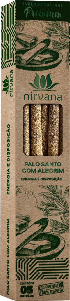 INCENSO NATURAL PREMIUM DE PALO SANTO COM ALECRIM - comprar online