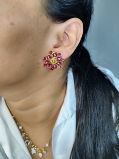 Aretes Flor de alambrismo en internet