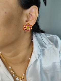 Aretes Flor de alambrismo en internet