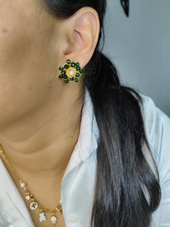 Aretes Flor de alambrismo - tienda en línea