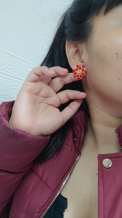 Aretes Flor de alambrismo - (copia) - comprar en línea