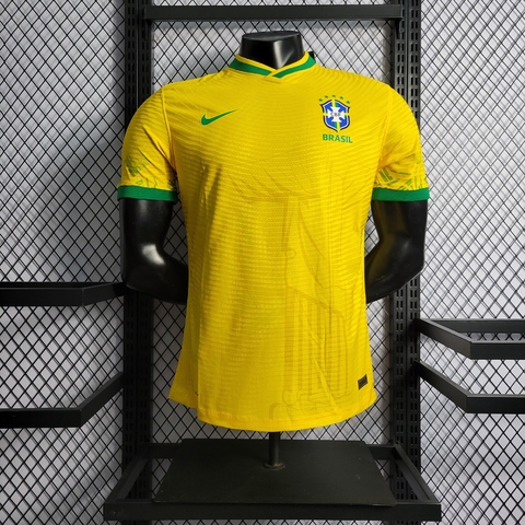 Camisa Brasil Treino Amarelo - 2022/23 (Versão Jogador)