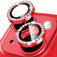 Protector Camara Strass Rojo