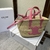 Bolsa Celine Teen Triomphe Pink": Uma bolsa rosa vibrante da Celine com o icônico logotipo Triomphe, ideal para adicionar um toque de cor e estilo ao seu visual.