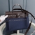 Hermès Hermès Herbag Zip 31 Canvas Dark Blue/Black: This bag features an elegant and contemporary design, perfect for those looking for sophistication in fashion accessories.