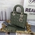 Bolso Lady Dior Small Cannage Lambskin Green: Bolso de lujo en piel verde, con el famoso patrón cannage de Dior, ideal para añadir un toque de color y estilo a cualquier look elegante.