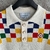 Casablanca Checked Polo Shirt "White" - online store