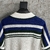 Camisa Casablanca Striped Crochet "White/Dark Blue" na internet