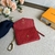 Carteira Louis Vuitton Key Pouch Monogram Empreinte Cerise em vermelho: um acessório vibrante e luxuoso para organizar suas chaves com elegância.